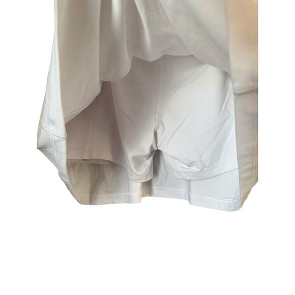 ATHLETA Salutation Stash High Rise 14 1/2 Skort White Size Medium Pockets Active - Picture 7 of 14